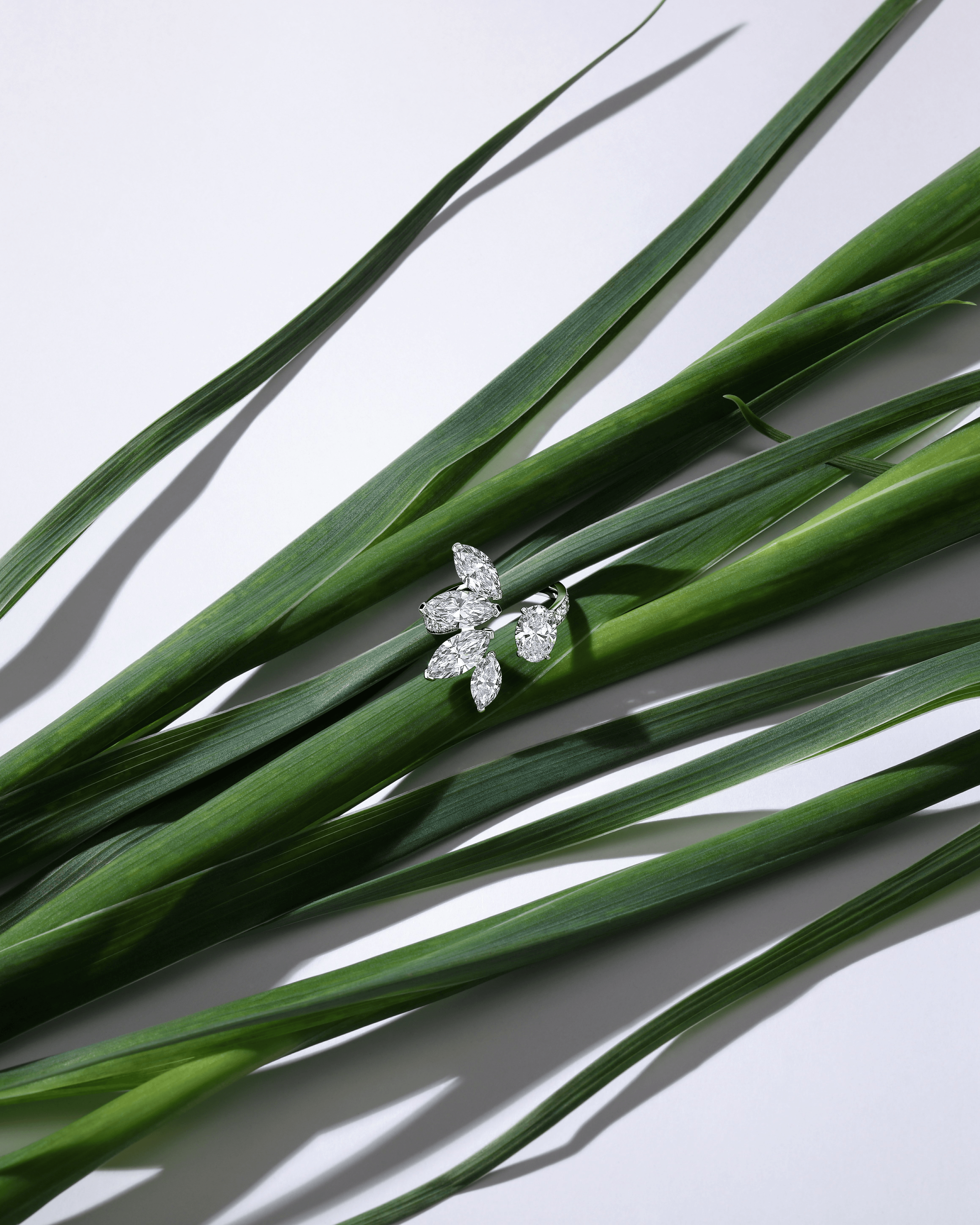 "STAR ATTRACTION" DIAMOND HUG RING / 3.57 CTW 
18k White Gold