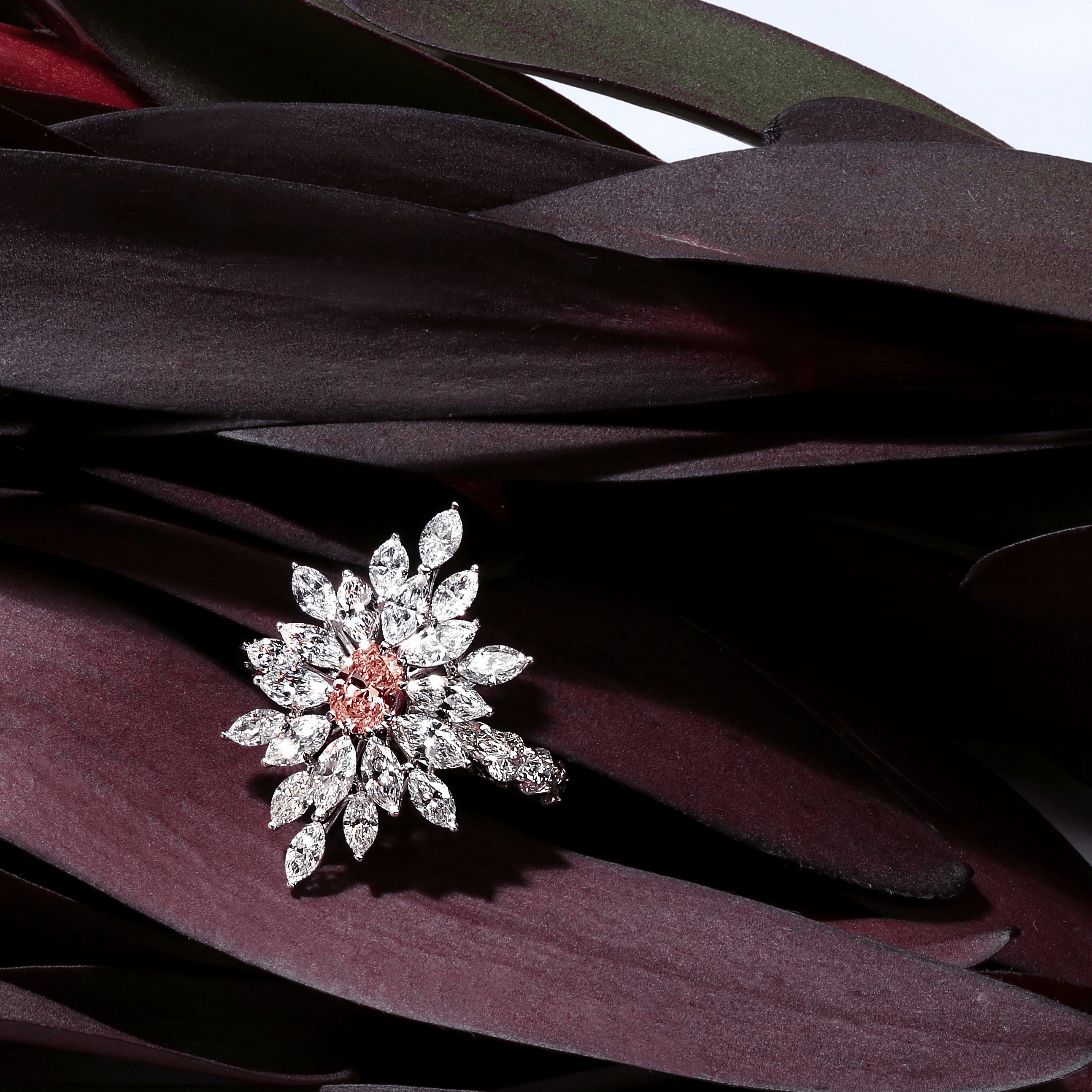 "FIRE ROSE" PINK DIAMOND RING / 3.403 CTW
18K White Gold
