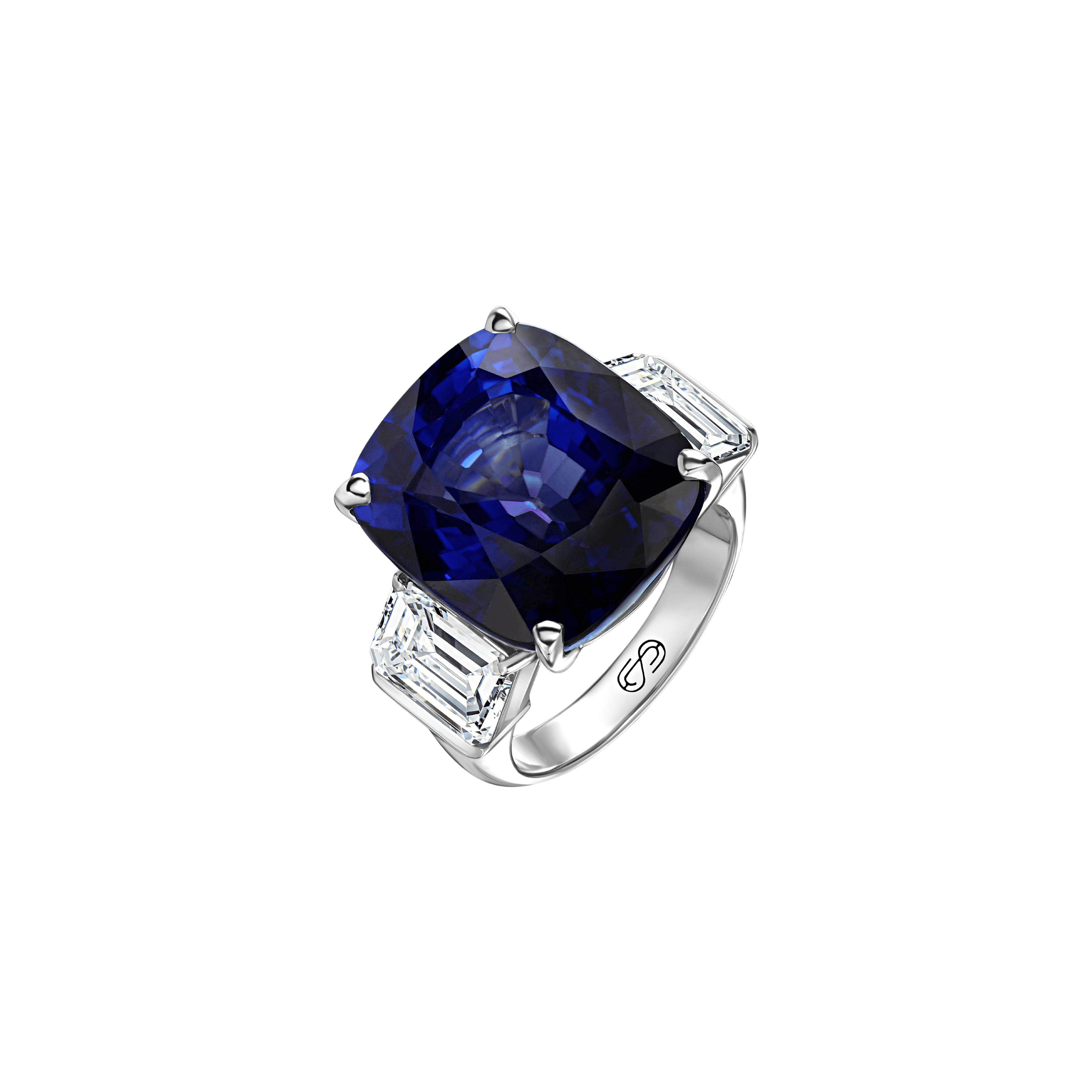 "SPIKA" SAPPHIRE RING / 16.5 CTW
18K White  Gold