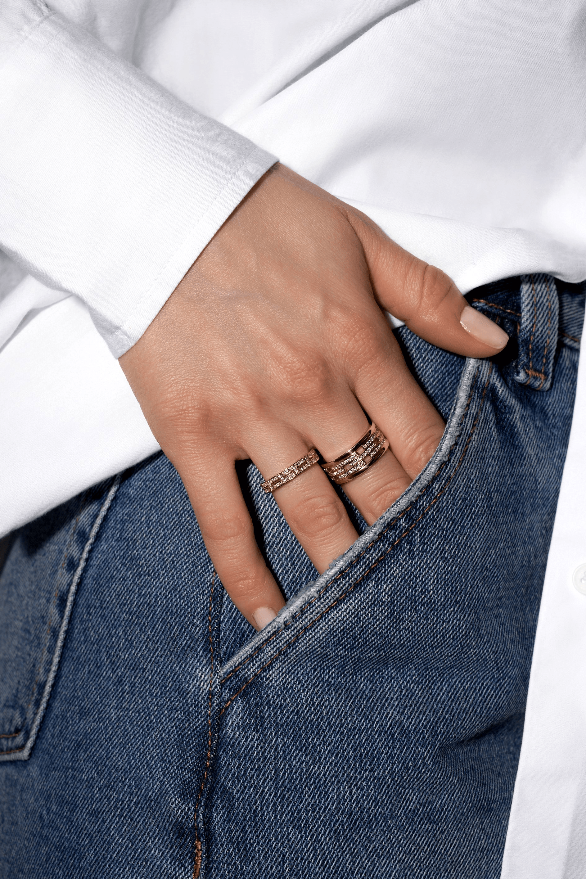 "TTAURI" DIAMOND TRIPLE ETERNITY BAND 120  
0.516 CTW 18k Yellow Gold 