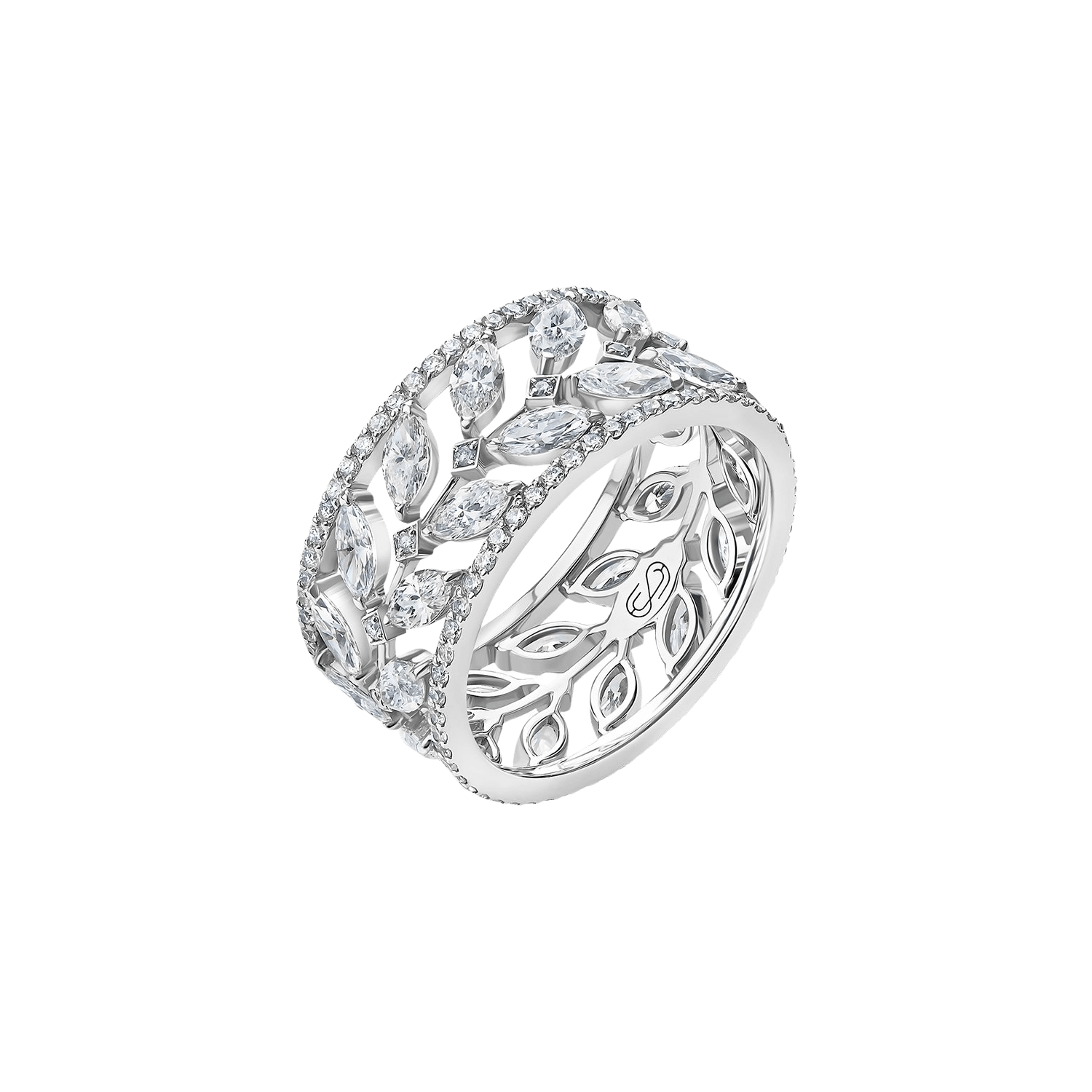 "THE EAR OF WEAT" DIAMOND RING / 3.01 CTW
18K White Gold

