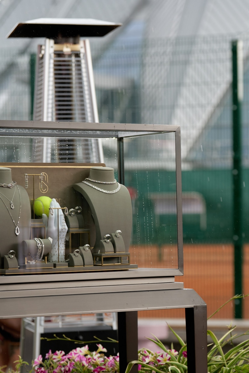 Exclusive tennis championship jewelry showcase