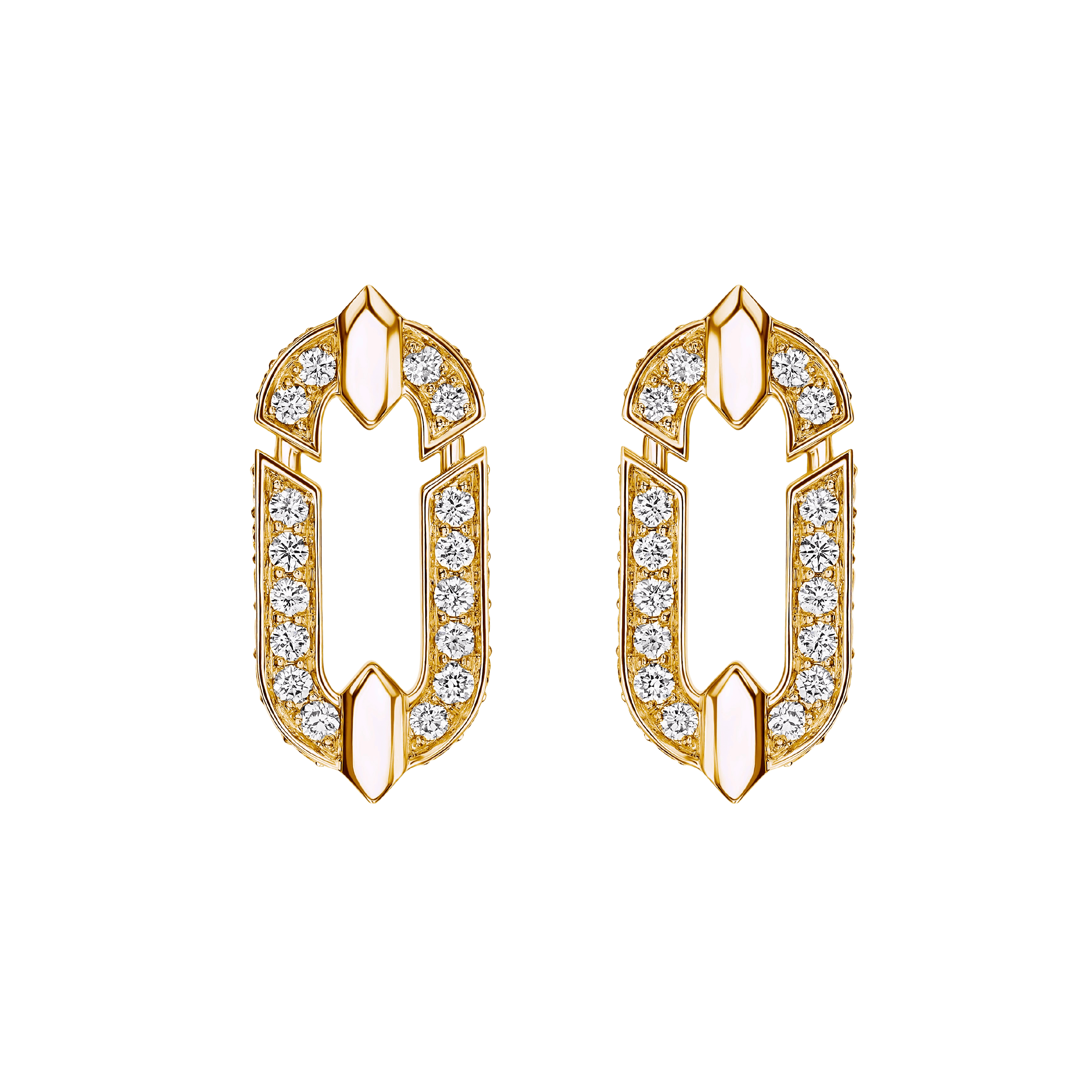 "ARMOR" DIAMOND EARRINGS LA PETITE
0.663 CTW 18K Yellow Gold