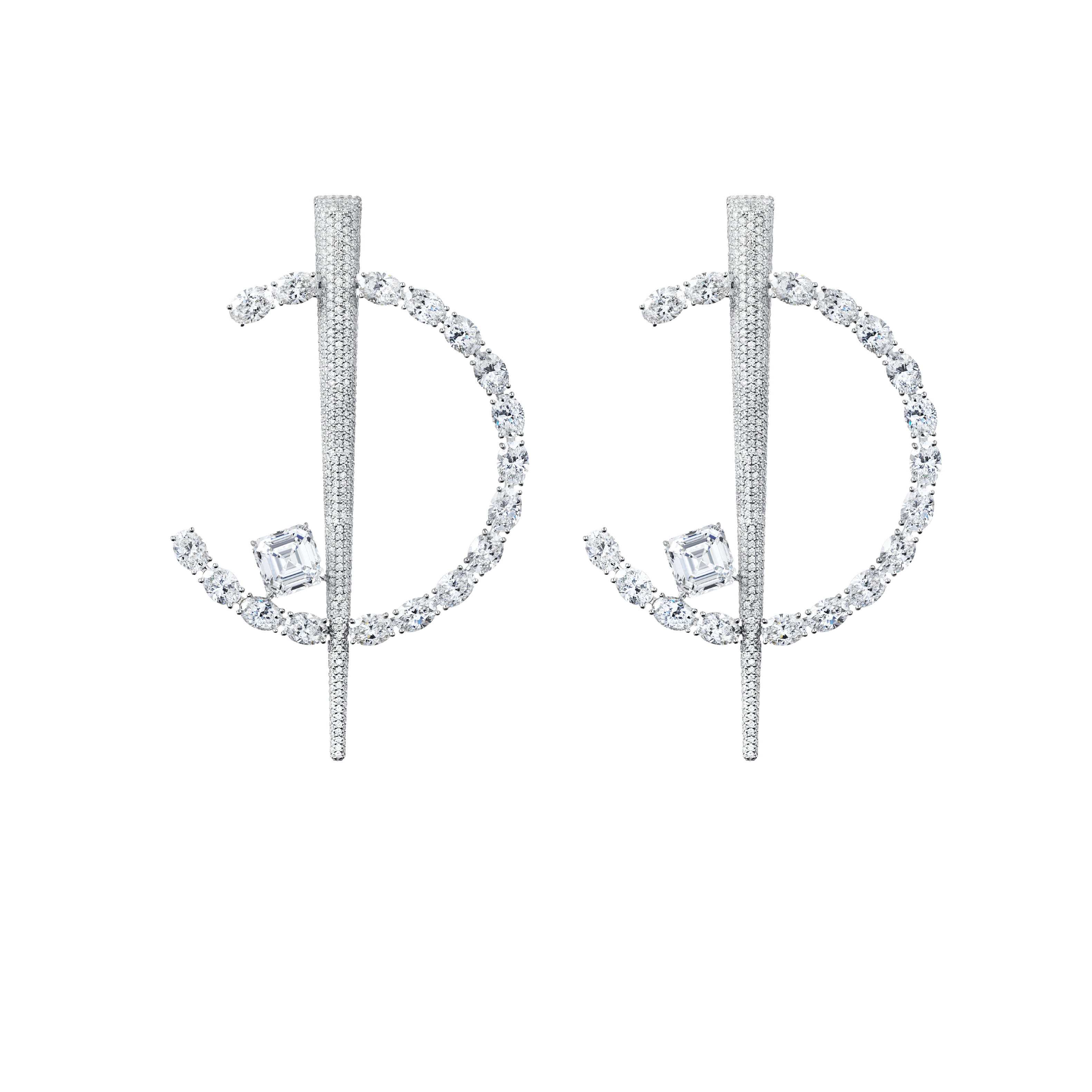 "PLEIADES" DIAMOND EARRINGS / 24.844 CTW
18K White Gold