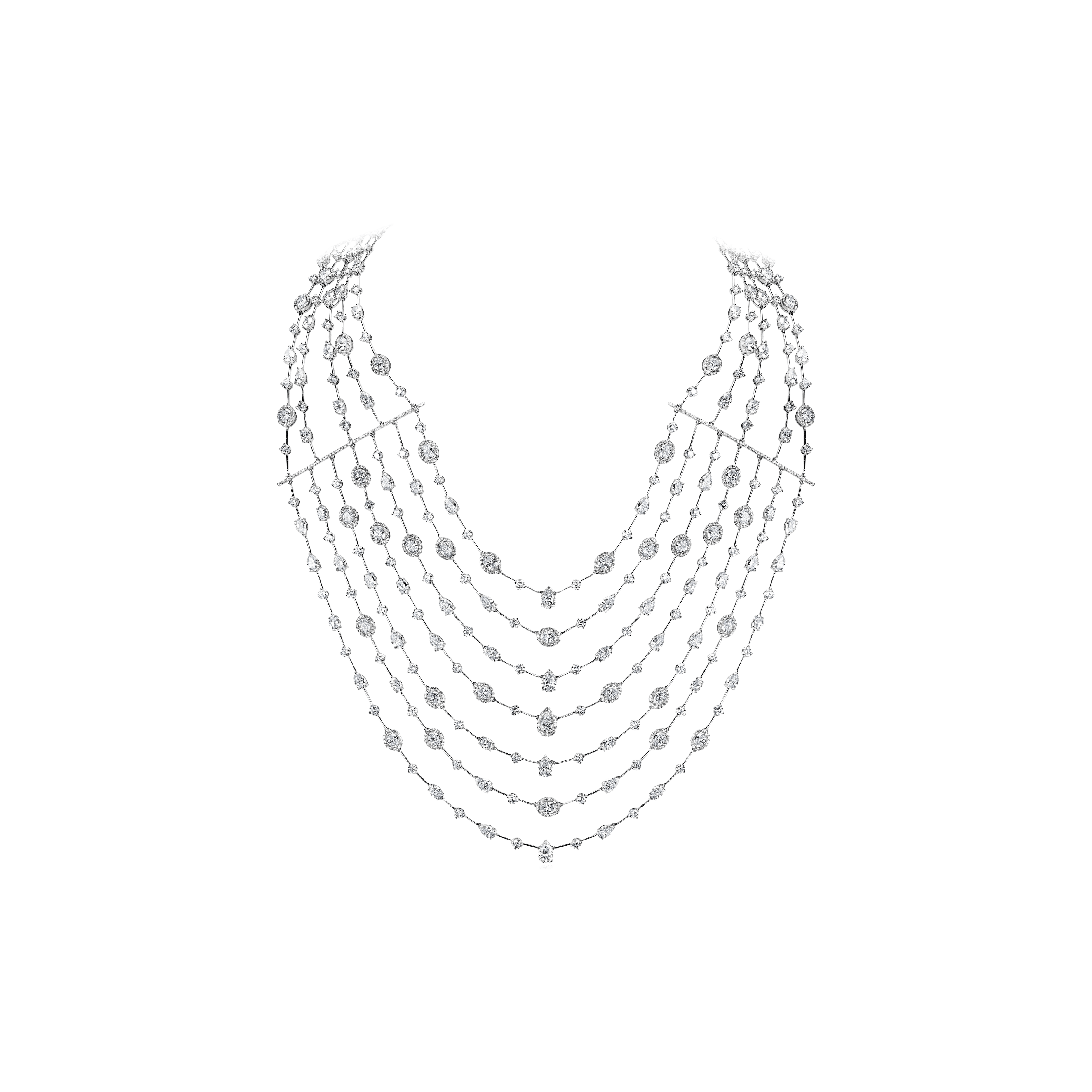 "MILKY WAY" DIAMOND NECKLACE / 52.538 CTW
18K White Gold