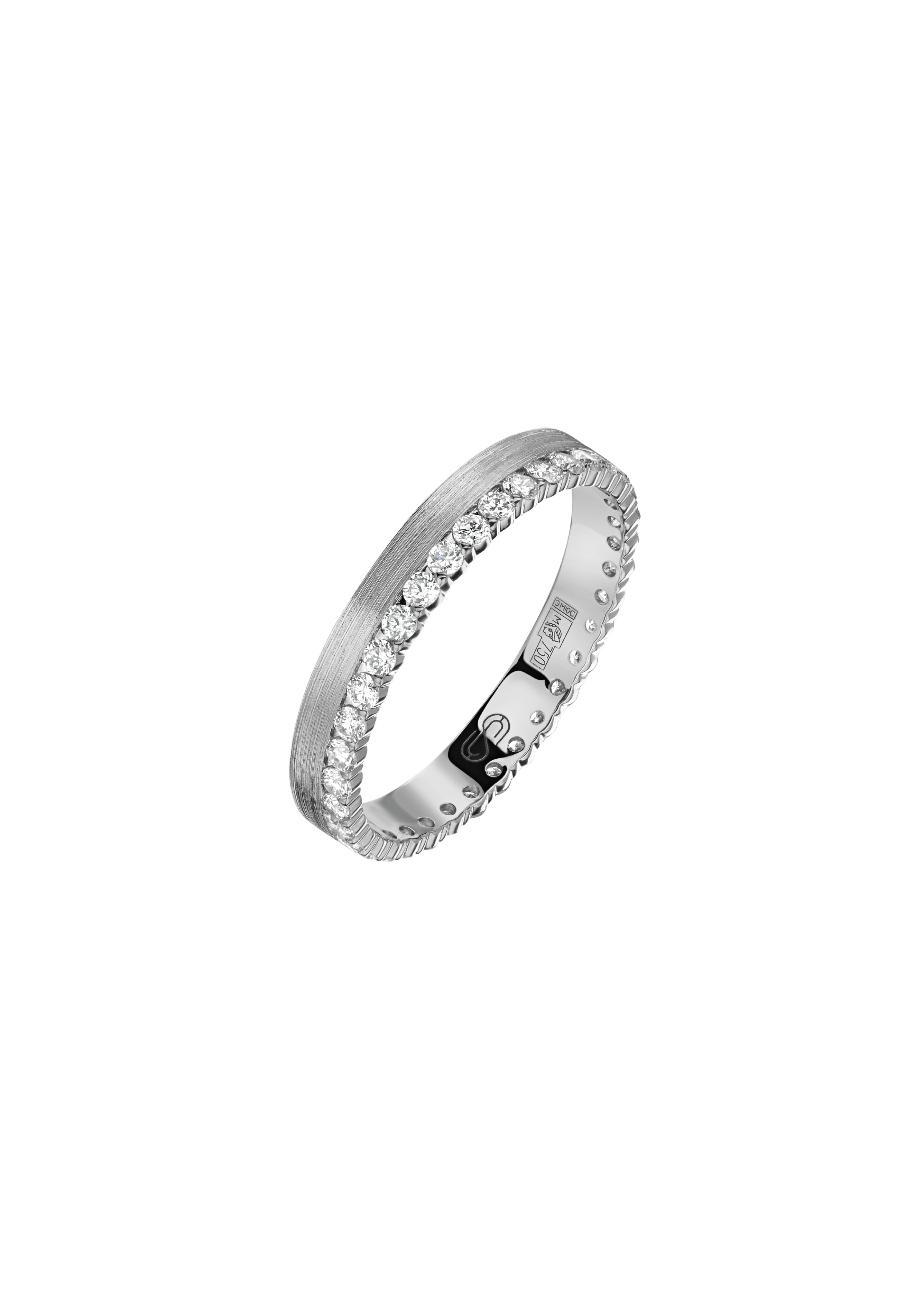 DIAMOND HALF-MATTE ETERNITY BAND 36
0.505 CTW 18k White Gold