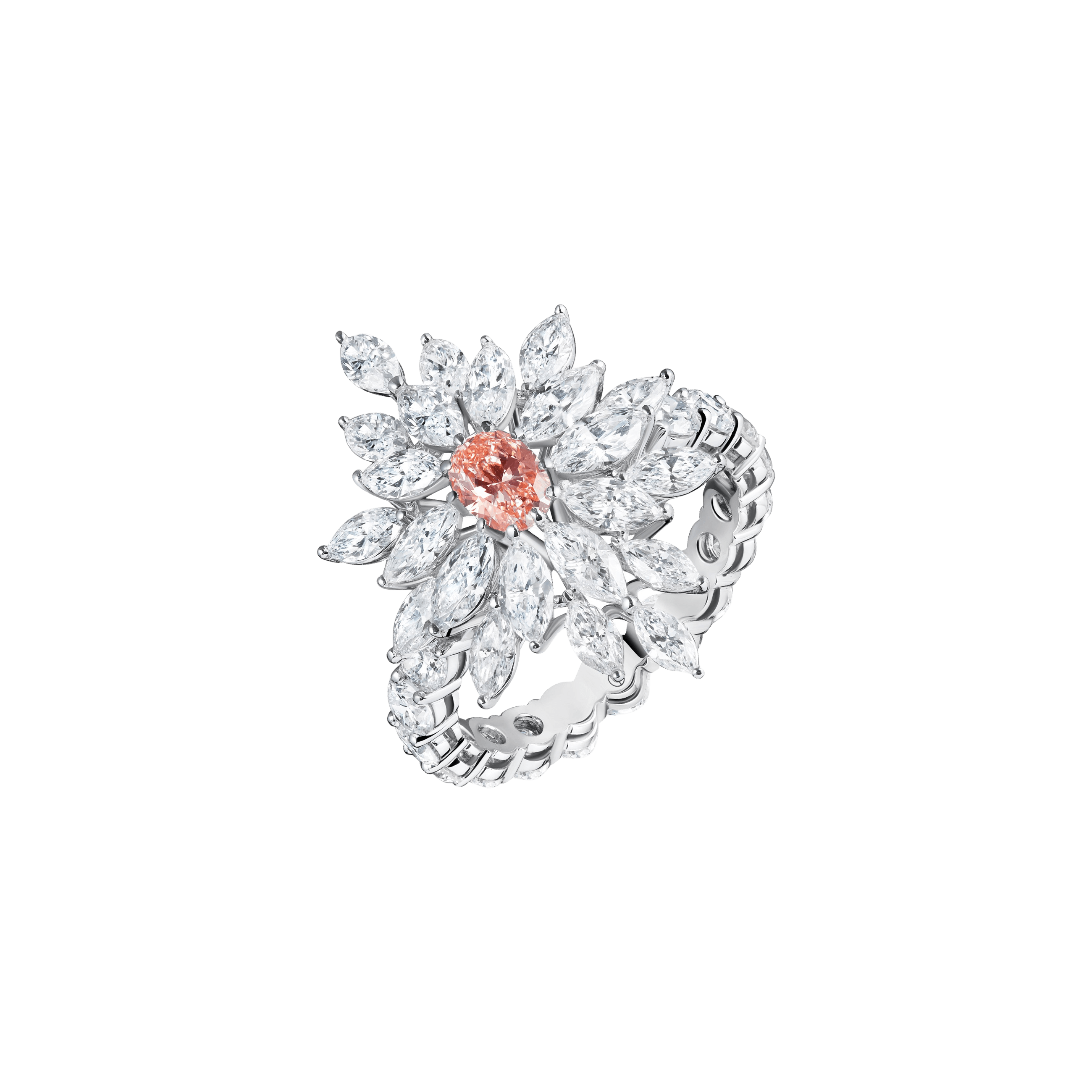"FIRE ROSE" PINK DIAMOND RING / 3.403 CTW
18K White Gold