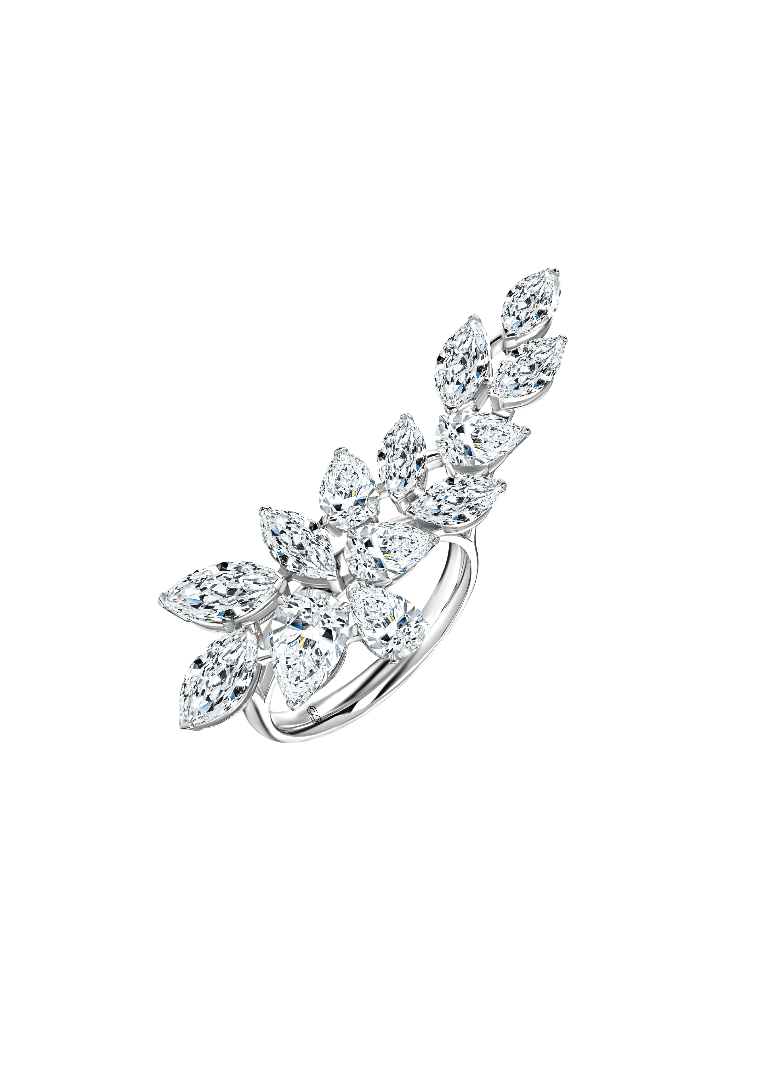 "WHITE ENERGY" DIAMOND RING / 5.434 CTW
18k White Gold