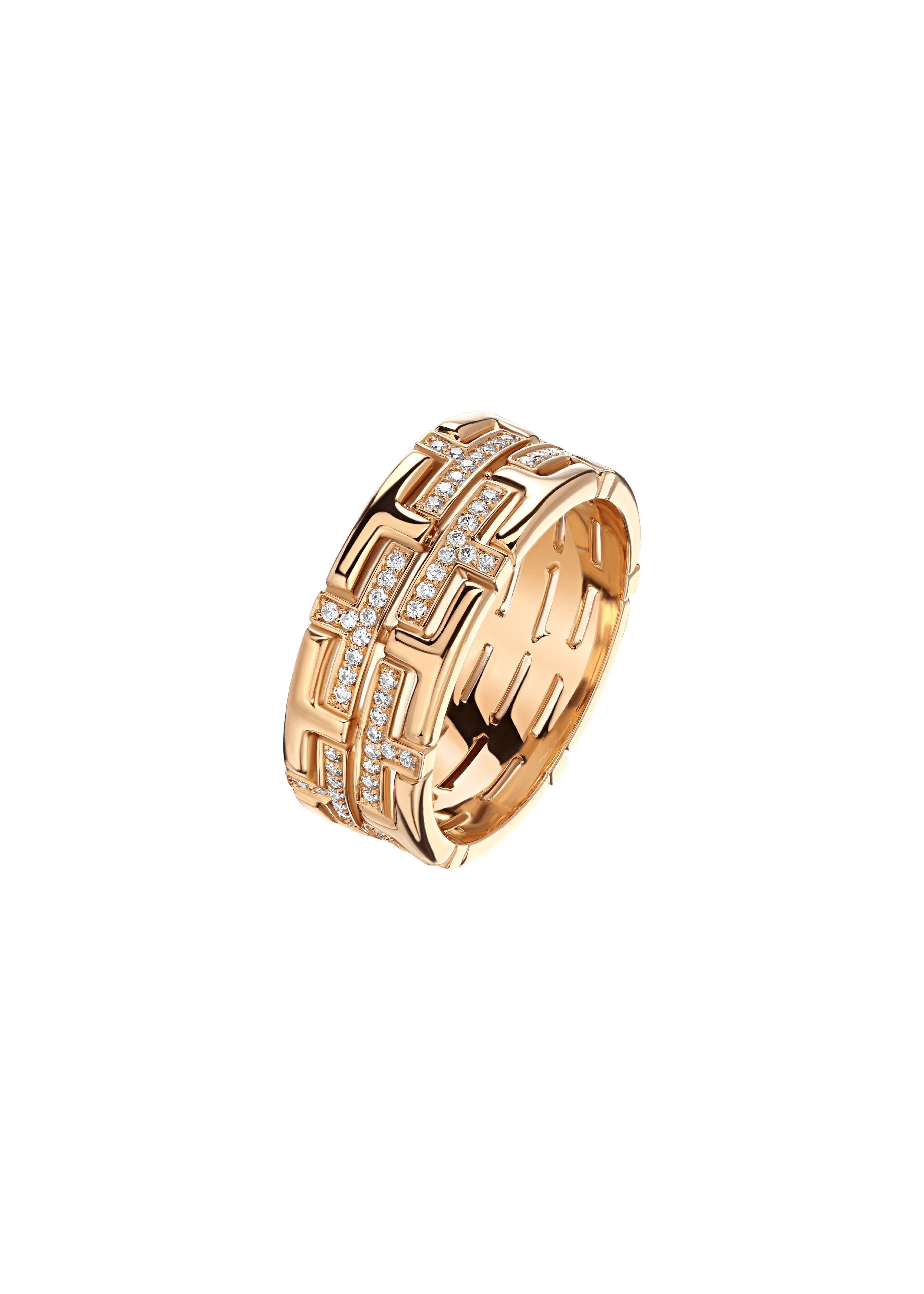 "TTAURI" DIAMOND TRIPLE ETERNITY BAND 120
0.510 CTW 18k Rose Gold