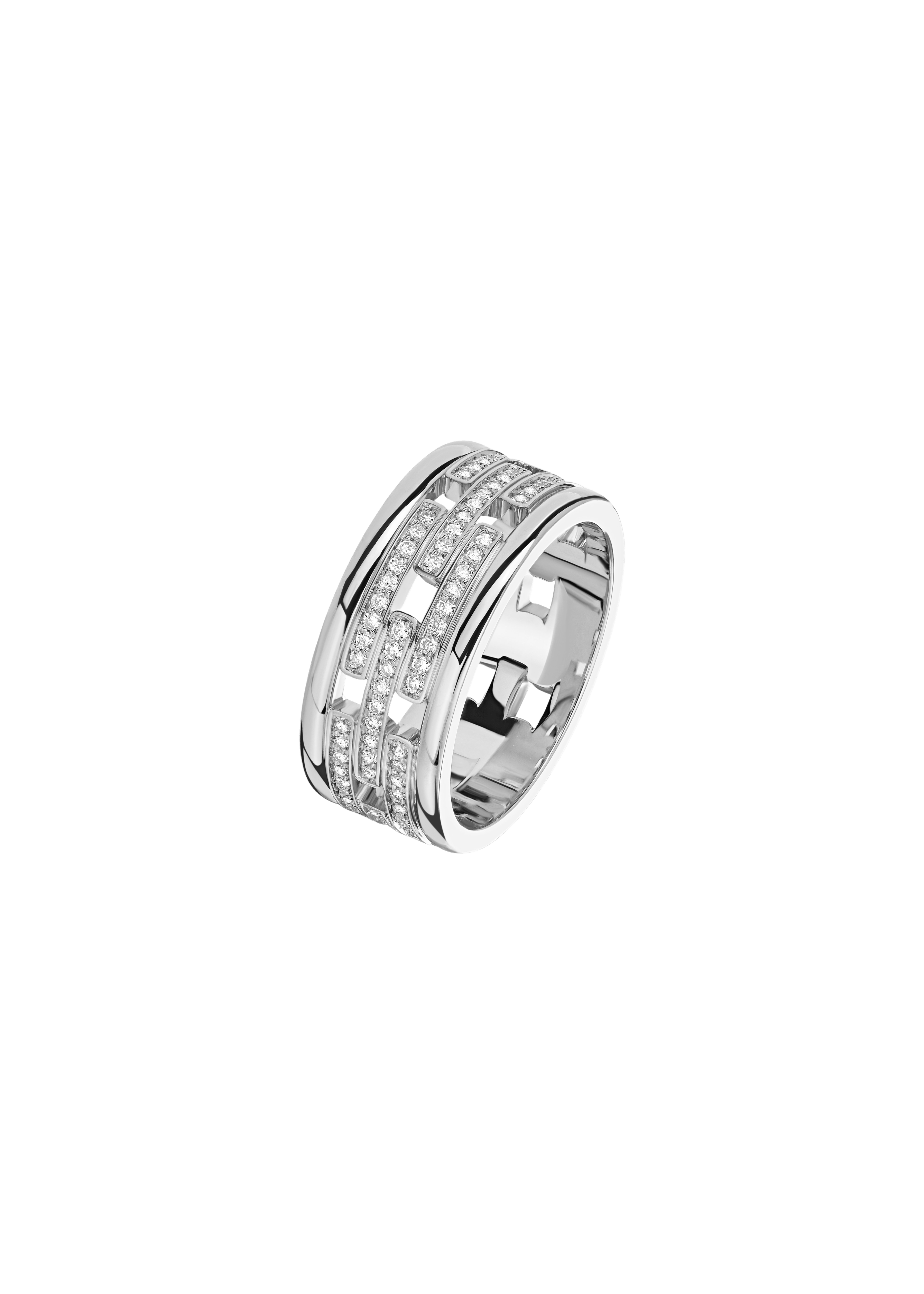 "TTAURI" DIAMOND TRIPLE ETERNITY BAND 120
0.656 CTW 18k White Gold