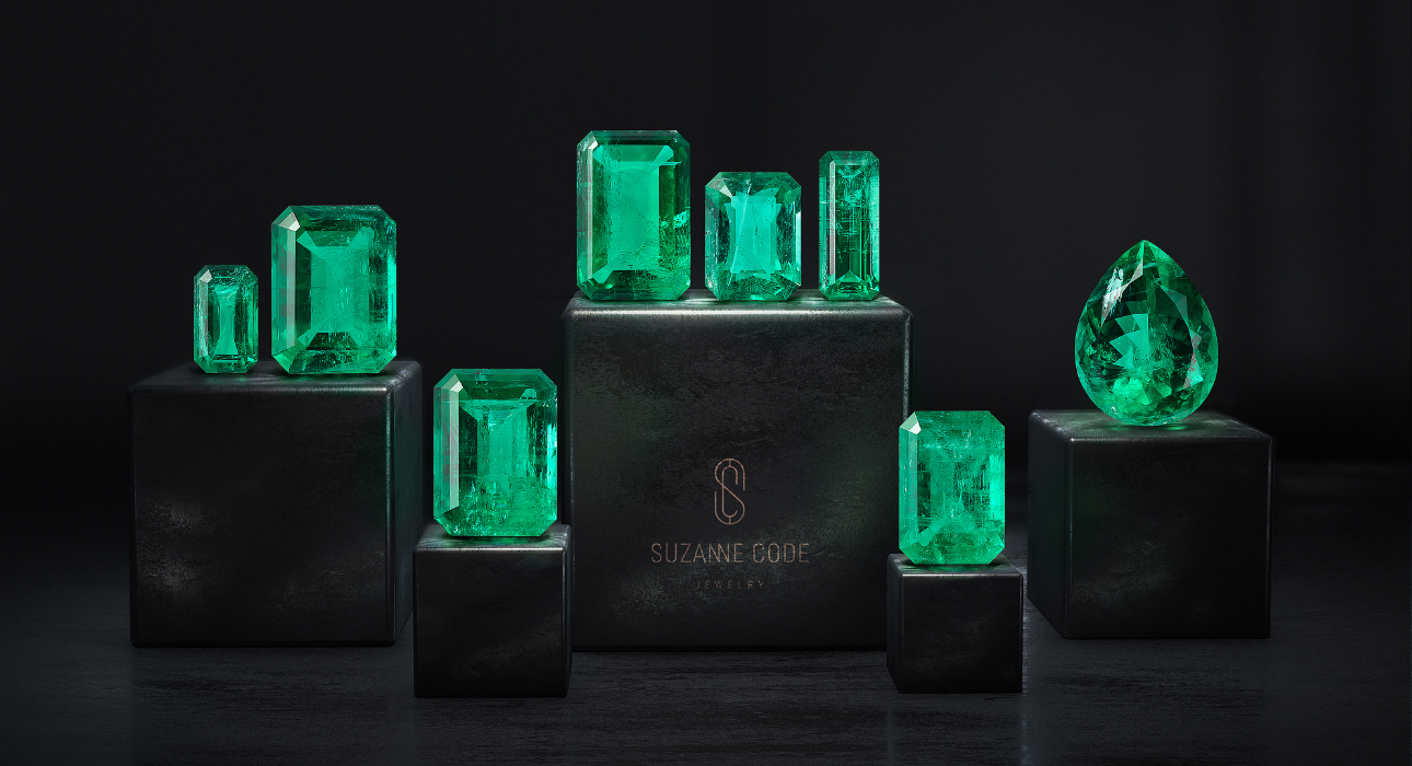 Suzanne Code has collected a unique collection of Ural emeralds