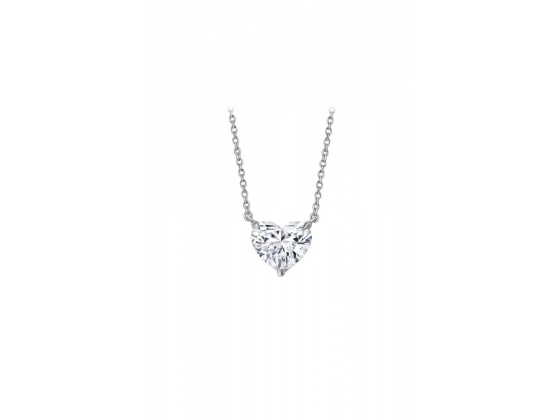 Necklace, 18-carat white gold with diamonds