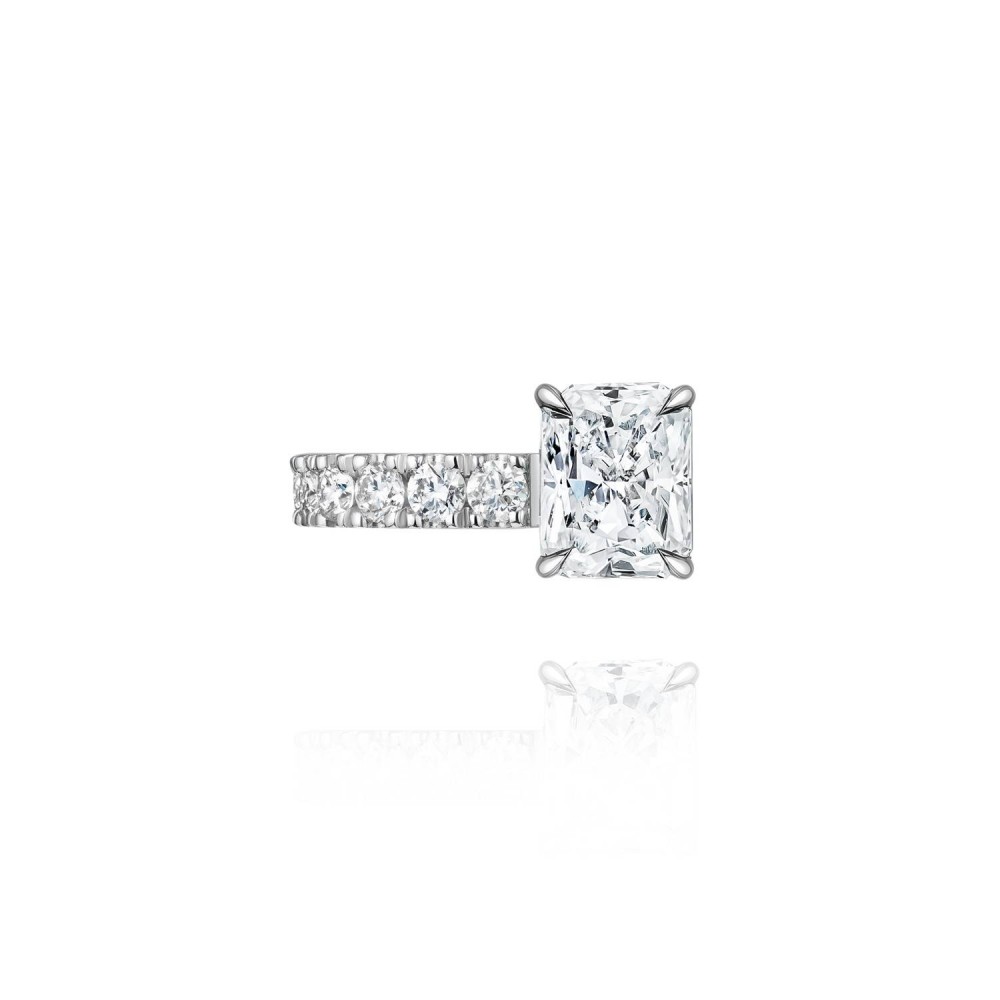 Kaff earring, 18-carat white gold with diamonds