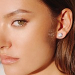 Earrings / Studs, 18-carat white gold with diamonds