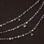 Necklace, 18-carat white gold with diamonds