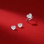 Earrings / Studs, 18-carat white gold with diamonds