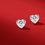 Earrings / Studs, 18-carat white gold with diamonds
