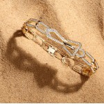 Bracelet, 18-carat yellow gold with diamonds