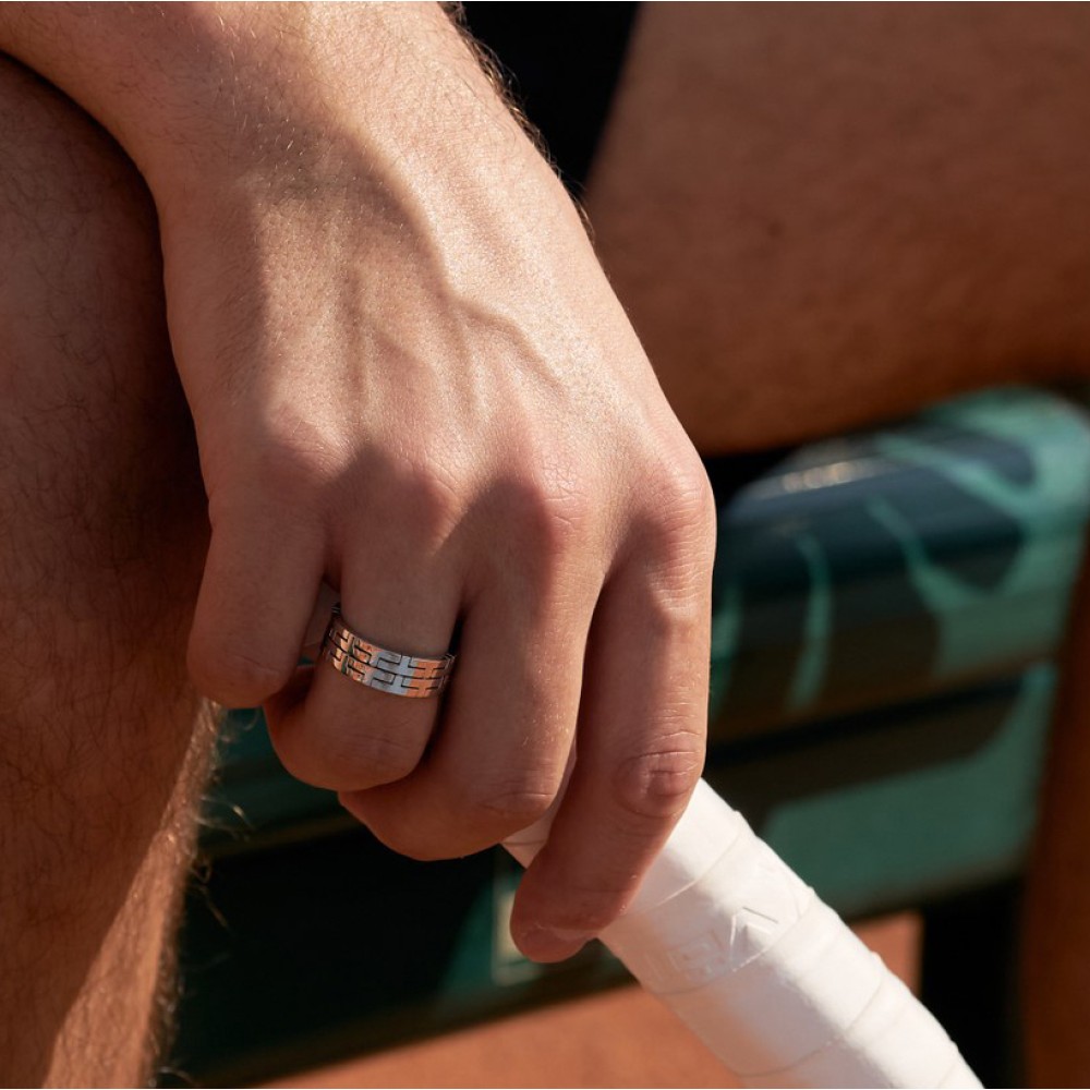 Men's ring, 18-carat white gold