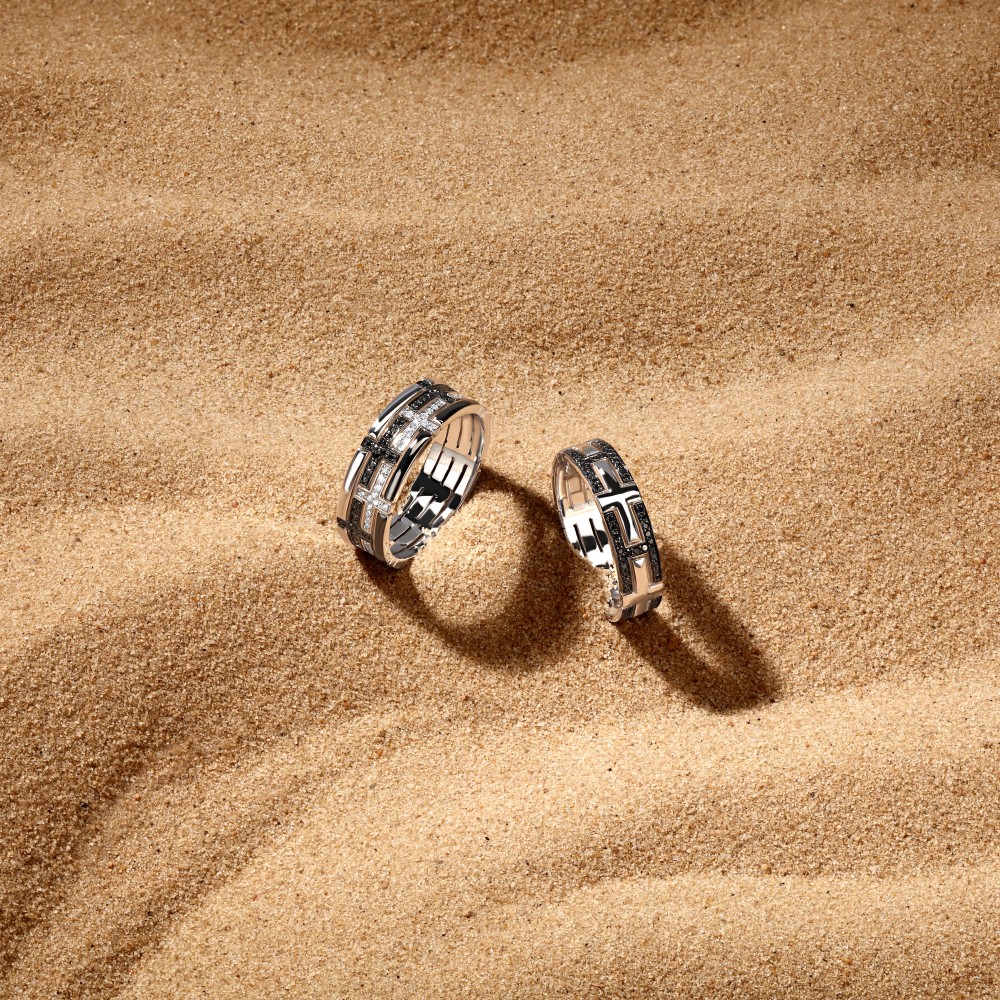 Ring 18-carat White gold with diamonds