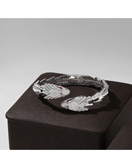 Bracelete, 18-carat white gold with diamonds