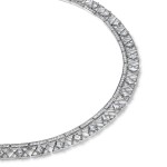 Necklace, 18-carat white gold with diamonds