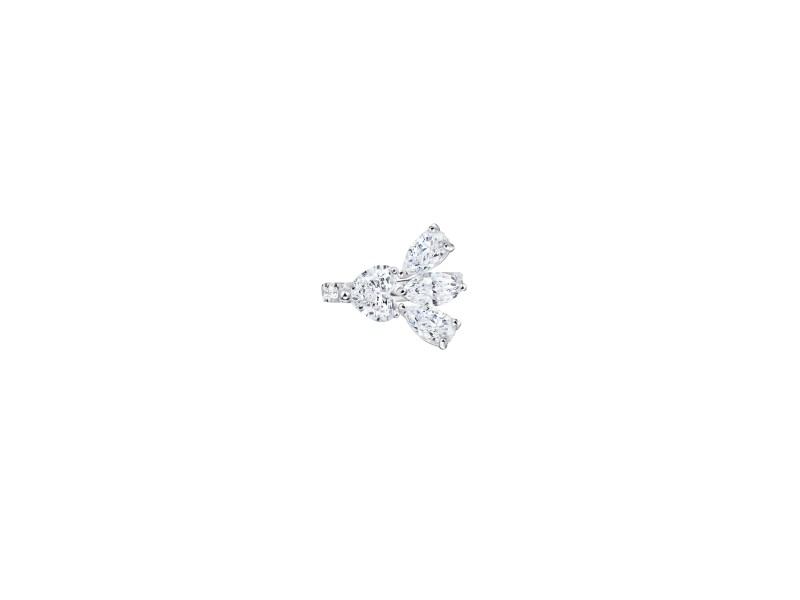 Earring Kaff, 18-carat white gold with diamonds