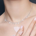 Necklace, 18-carat white gold with diamonds