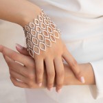 Bracelete, 18-carat white gold with diamonds