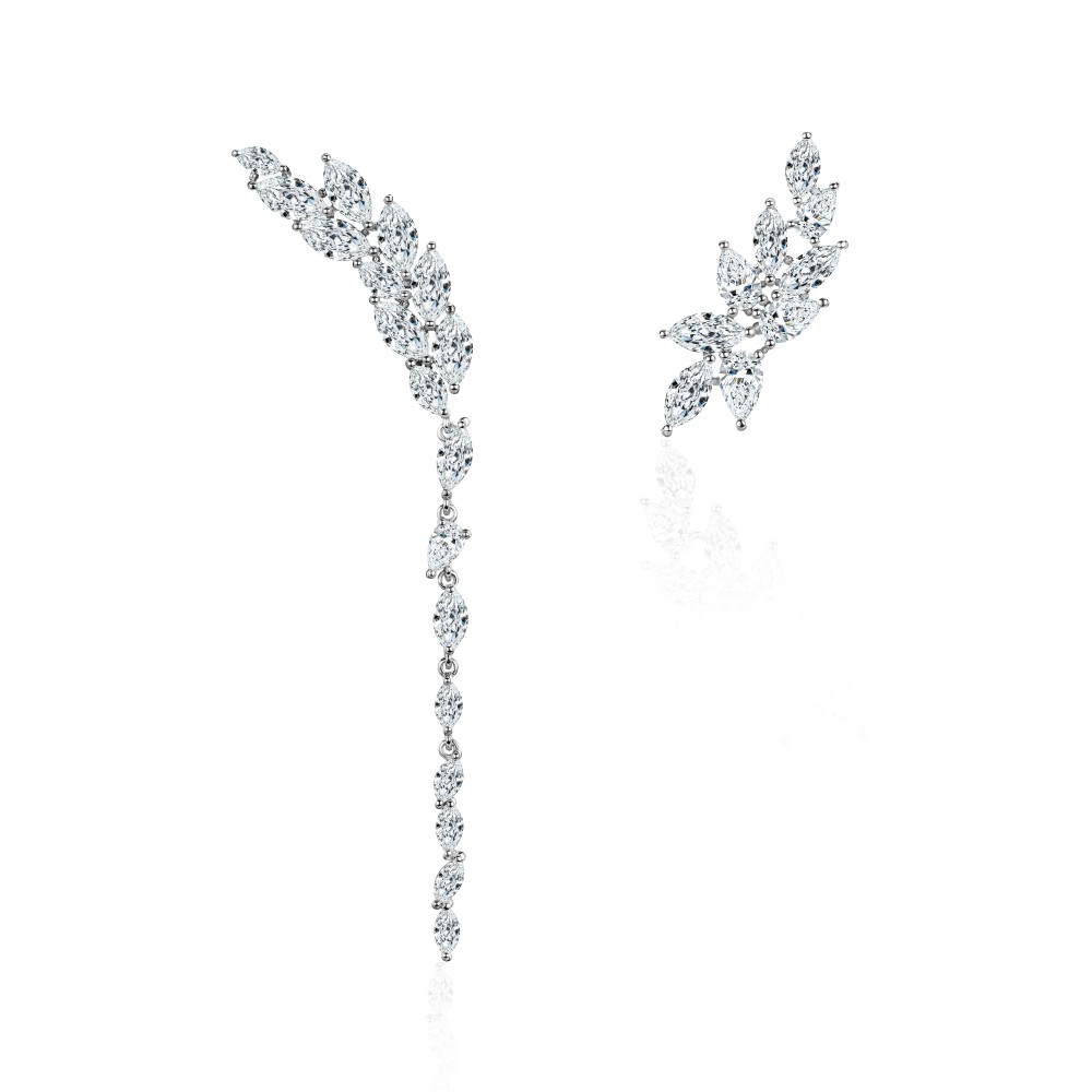 Earring White Gold 18K with Diamonds