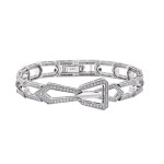 Bracelet, 18-carat white gold with diamonds