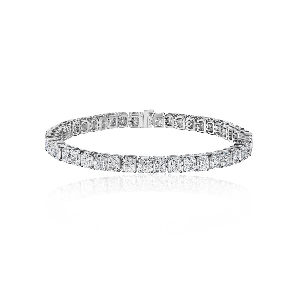 Bracelet, 18-carat white gold with diamonds