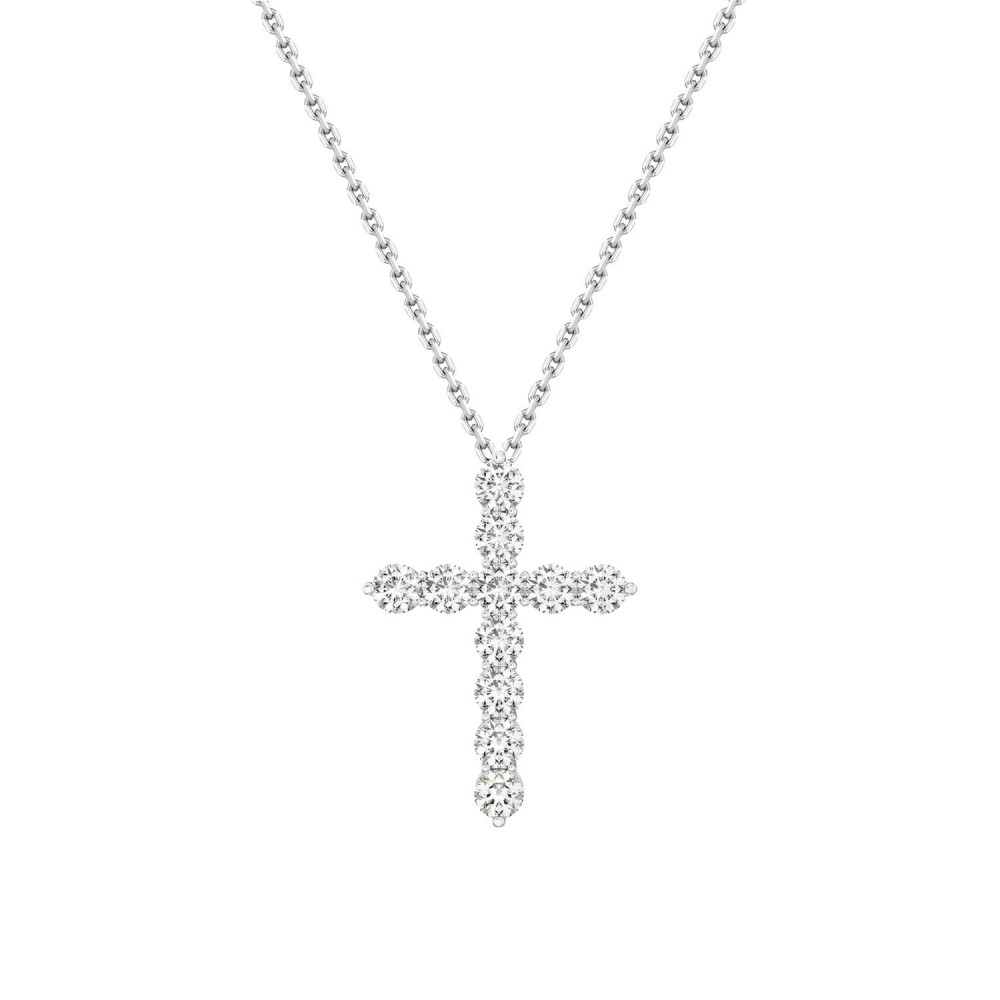 Necklace, 18-carat white gold with diamonds