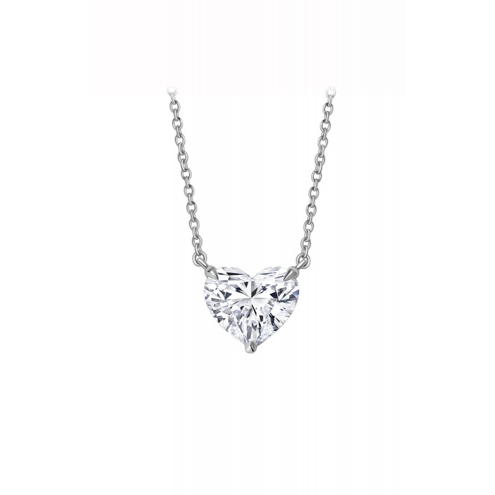 Necklace, 18-carat white gold with diamonds