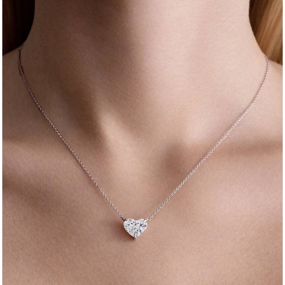 Necklace, 18-carat white gold with diamonds