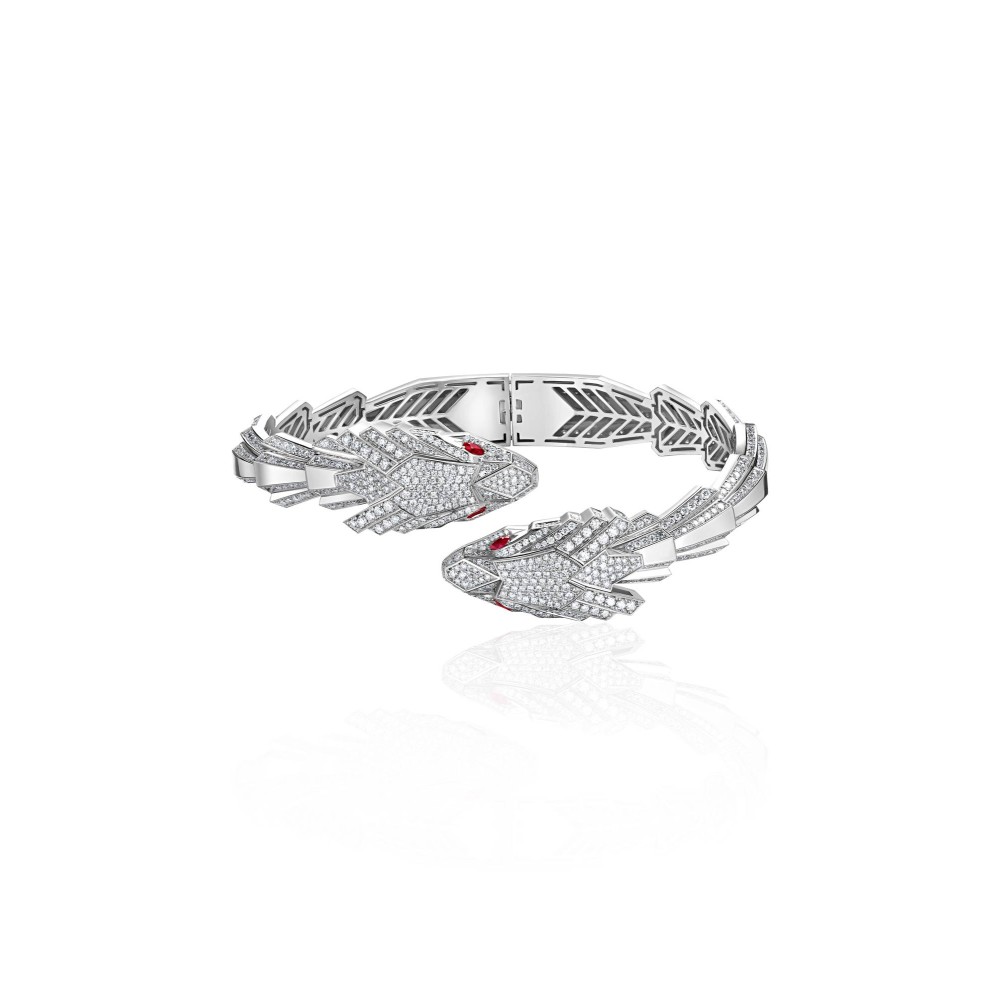 Bracelete, 18-carat white gold with diamonds