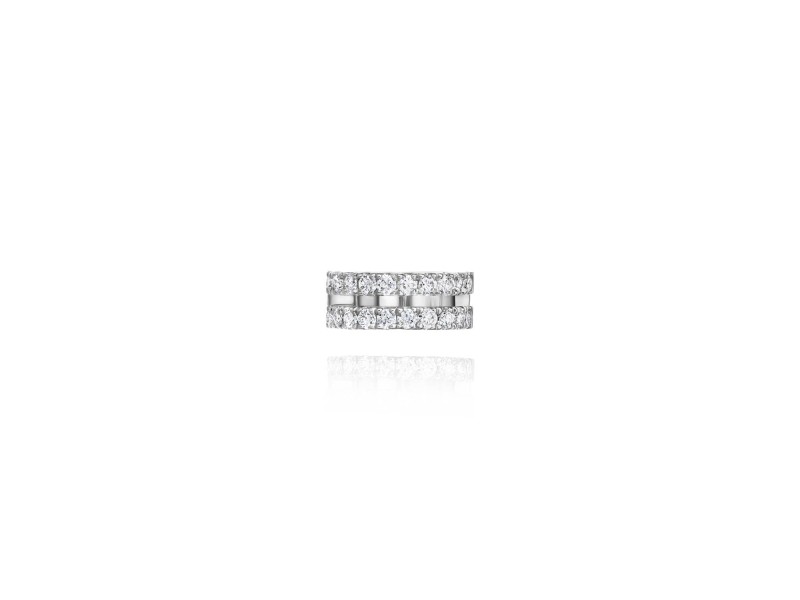 Earring Kaff, 18-carat white gold with diamonds