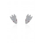 Earring, 18-carat white gold with diamonds