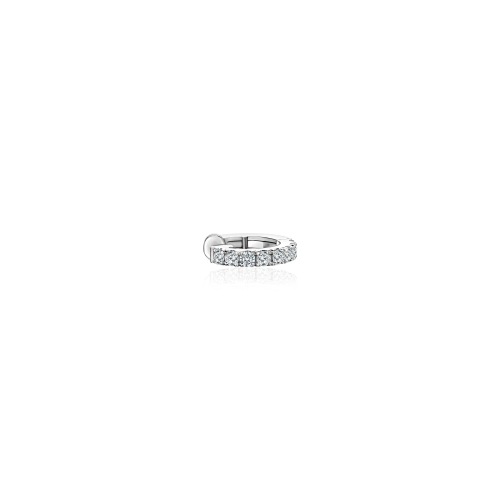 Earring Kaff, 18-carat white gold with diamonds