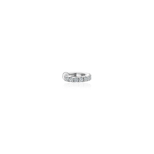 Earring Kaff, 18-carat white gold with diamonds