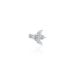 Earring Kaff, 18-carat white gold with diamonds