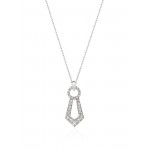 Necklace, 18-carat white gold with diamonds