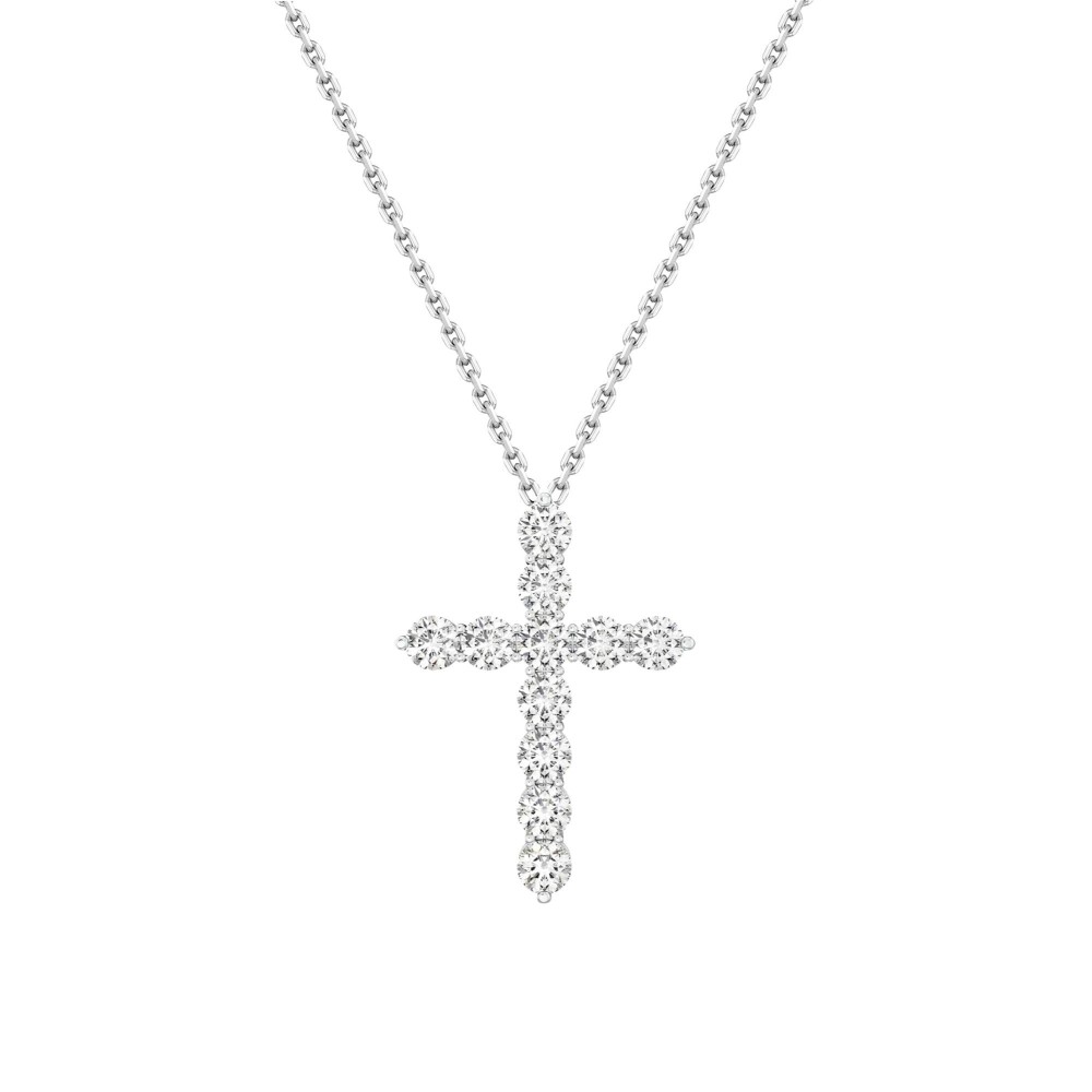 Necklace, 18-carat white gold with diamonds