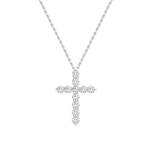 Necklace, 18-carat white gold with diamonds