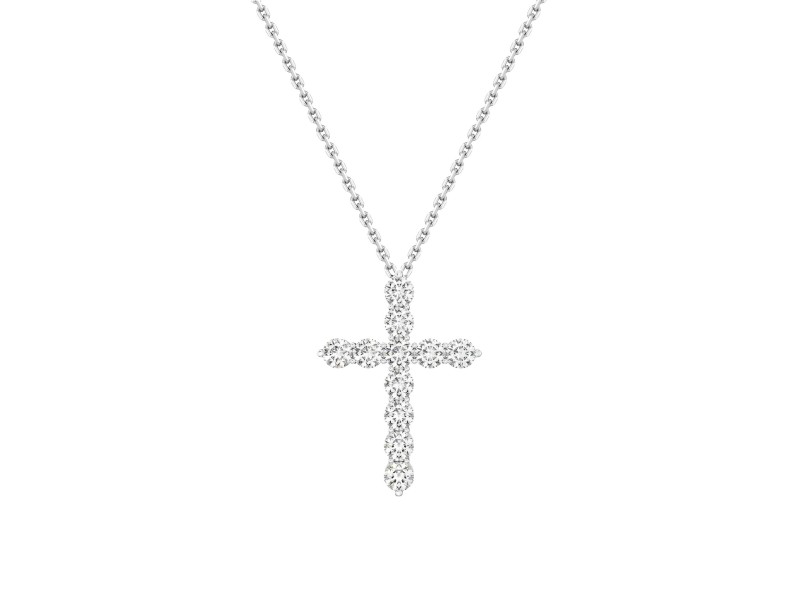 Necklace, 18-carat white gold with diamonds