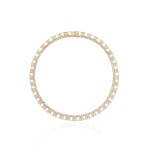 Necklace, 18-carat yellow gold with diamonds