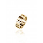 Male Ring, 18-carat yellow gold with diamonds