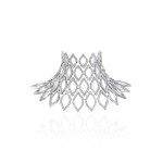 Bracelete, 18-carat white gold with diamonds