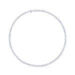 Necklace, 18-carat white gold with diamonds