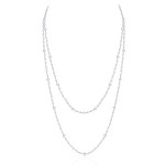 Necklace, 18-carat white gold with diamonds